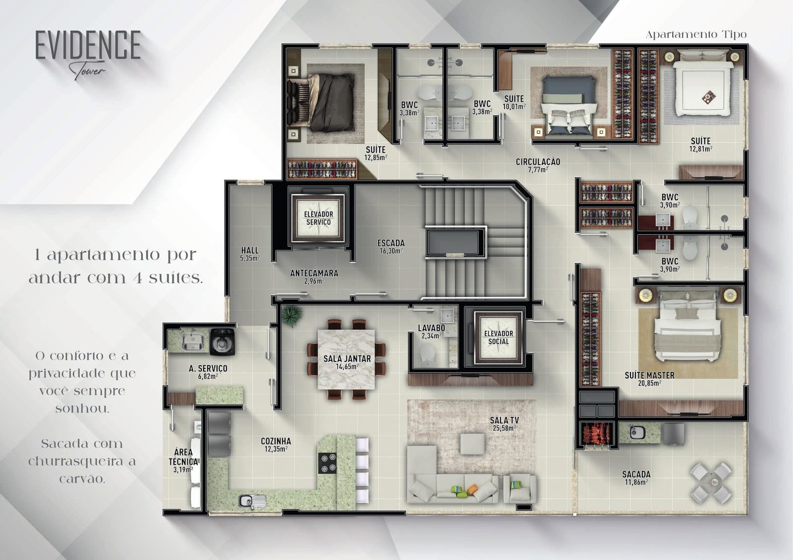 Exclusive Tower - Cobertura duplex