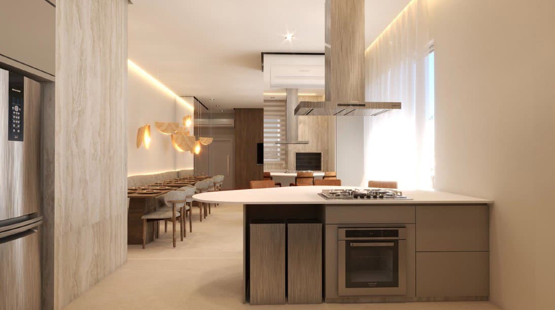 Apartamento de 3 quartos com 3 suítes e 130 m² em Itajaí