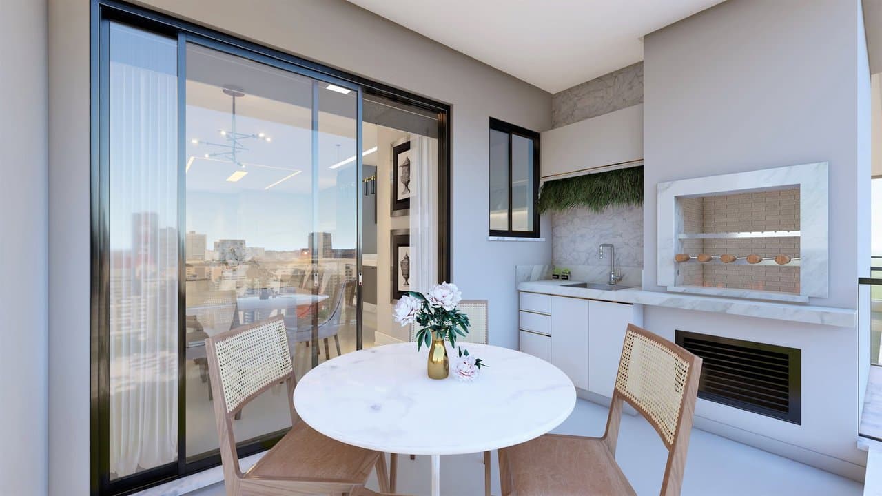 Apartamento de 3 quartos com 3 suítes e 103 m² em Itajaí