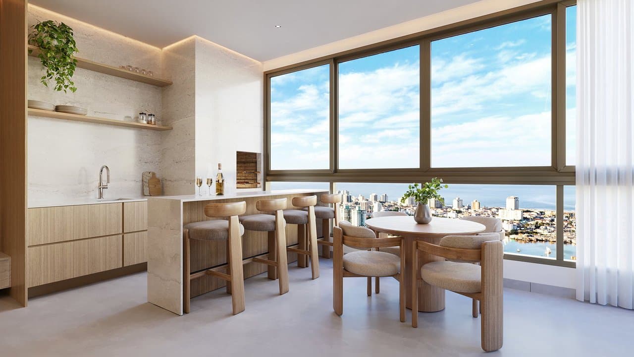 Apartamento de 3 quartos com 3 suítes e 157 m² em Itajaí