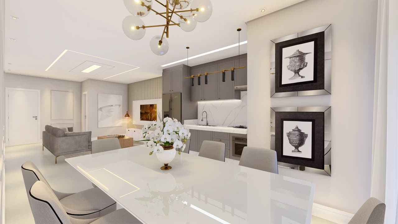 Apartamento de 2 quartos com 2 suítes e 103 m² em Itajaí