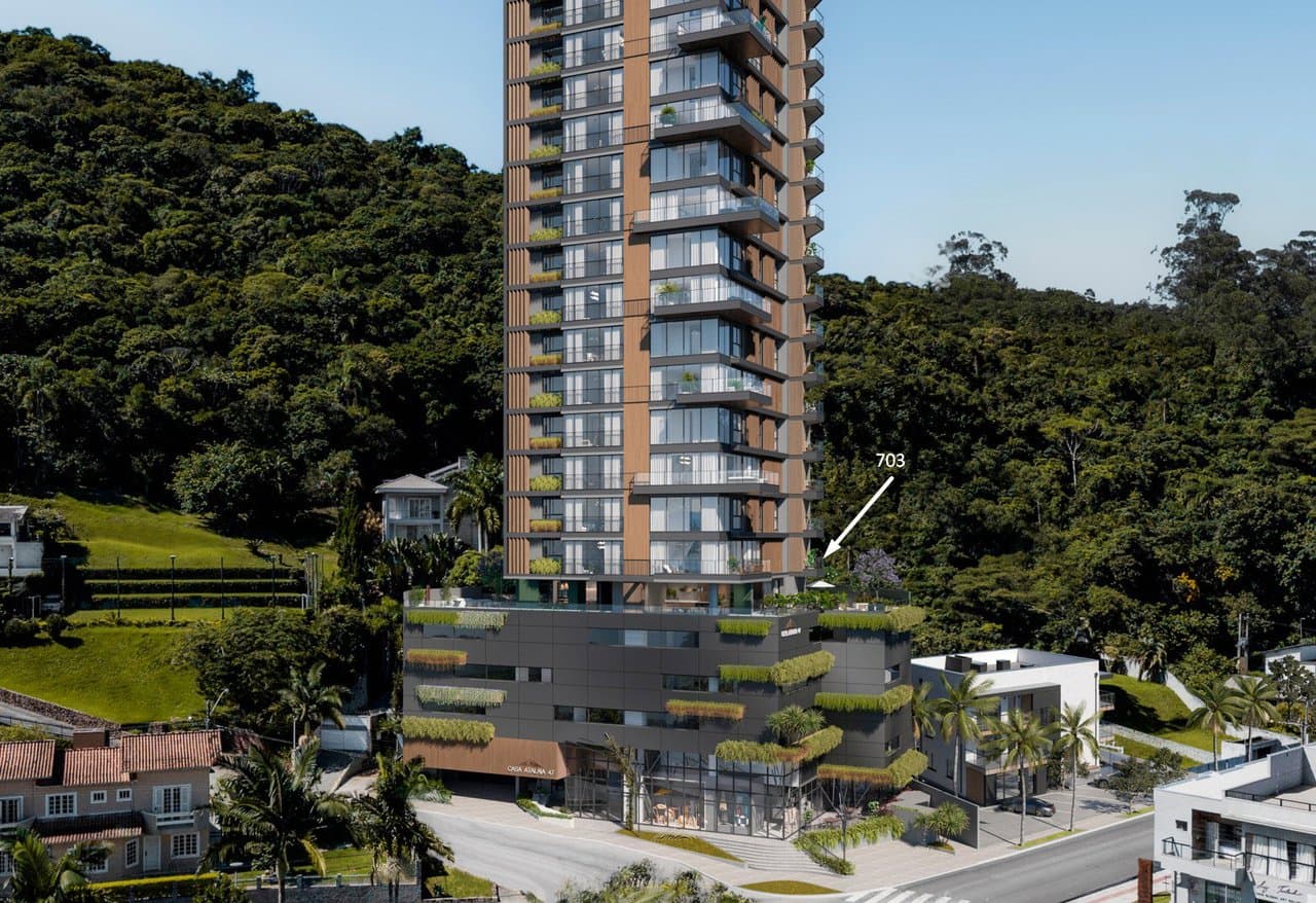 Apartamento de 2 quartos com 2 suítes e 93 m² em Itajaí