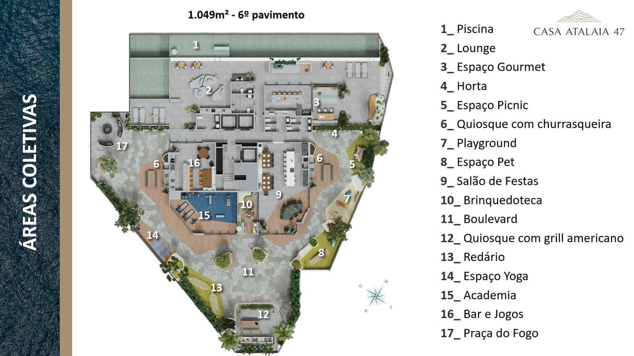 Apartamento de 3 quartos com 3 suítes e 125 m² em Itajaí