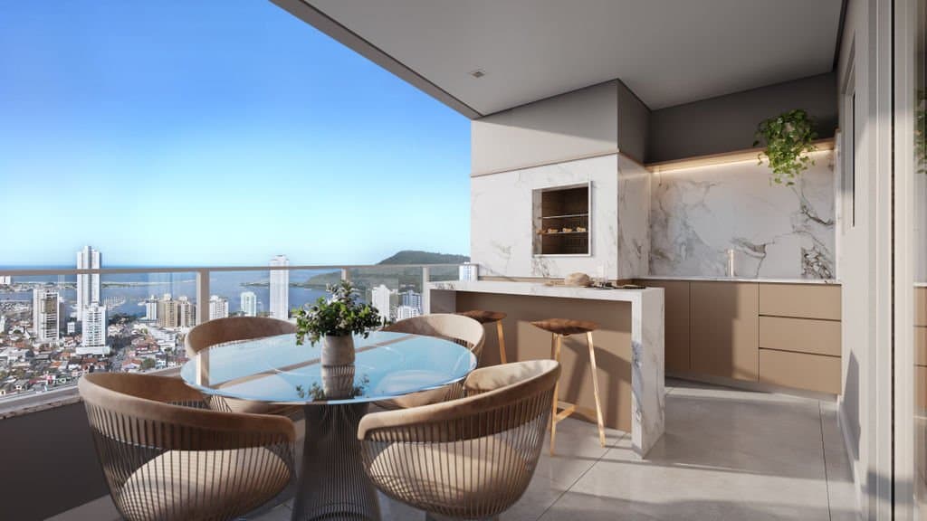 Apartamento de 3 quartos com 1 suíte e 105 m² em Centro, Itajaí
