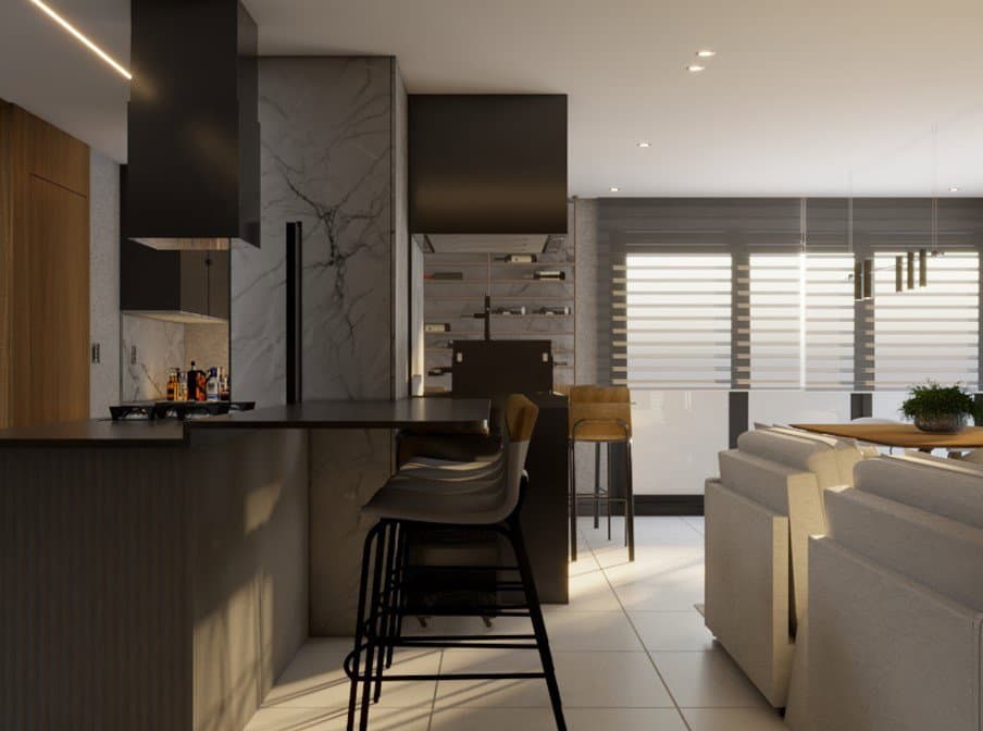 Apartamento de 3 quartos com 3 suítes e 330 m² em Bal. Camboriú