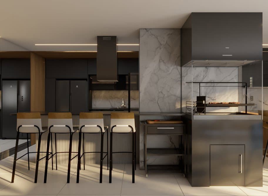 Apartamento de 3 quartos com 3 suítes e 330 m² em Bal. Camboriú