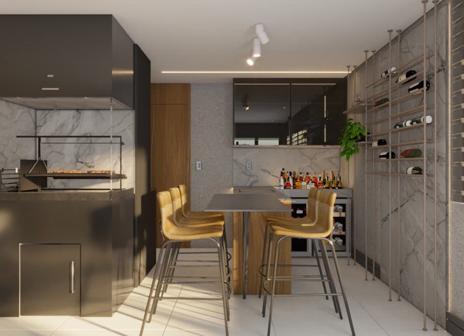 Apartamento de 3 quartos com 3 suítes e 330 m² em Bal. Camboriú