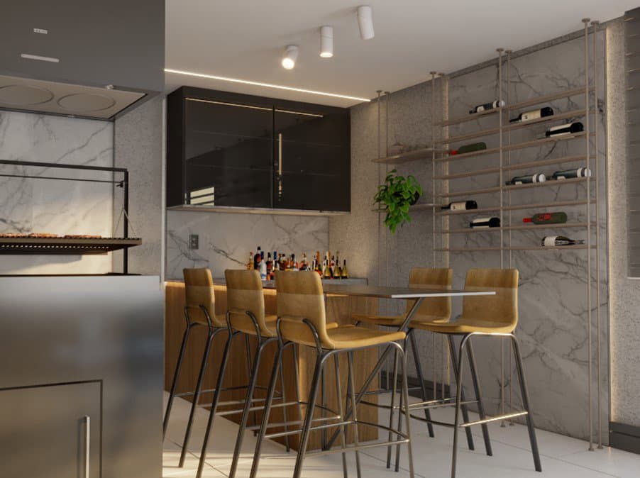 Apartamento de 3 quartos com 3 suítes e 330 m² em Bal. Camboriú