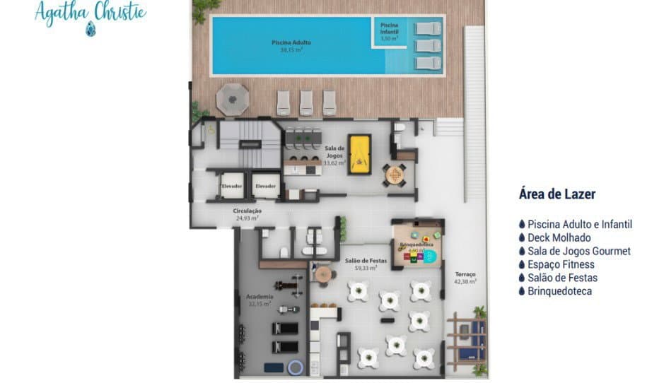 Apartamento de 3 quartos com 3 suítes e 117 m² em Bal. Camboriú