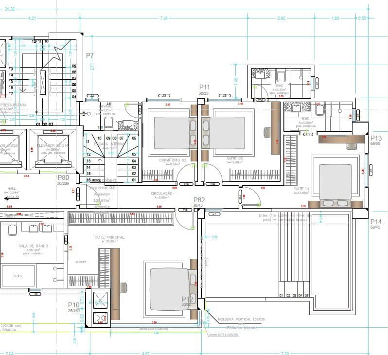 Cobertura de 4 quartos com 3 suítes e 243 m² em Bal. Camboriú