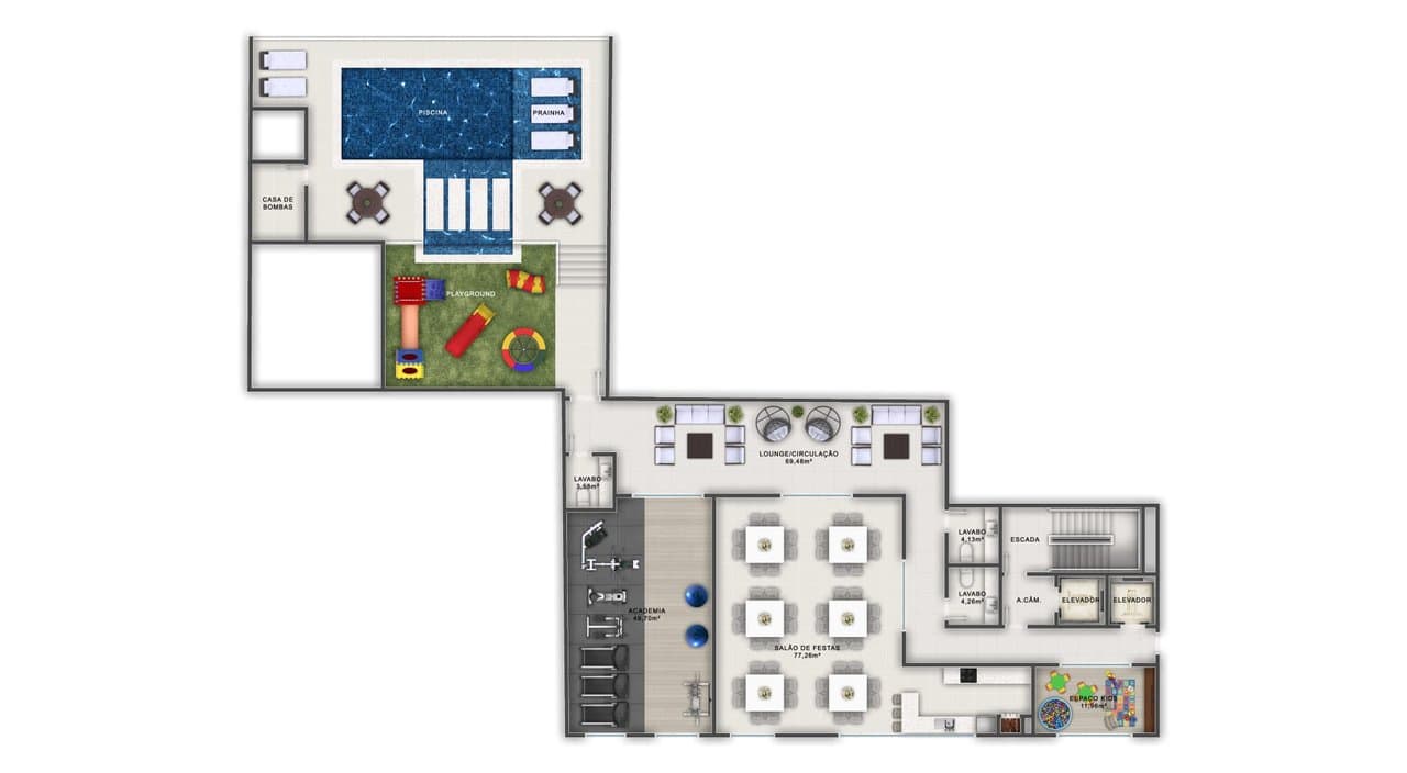 Apartamento de 3 quartos com 3 suítes e 111 m² em Bal. Camboriú