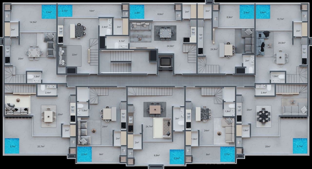 Apartamento de 2 quartos com 2 suítes e 122 m² em Bombinhas